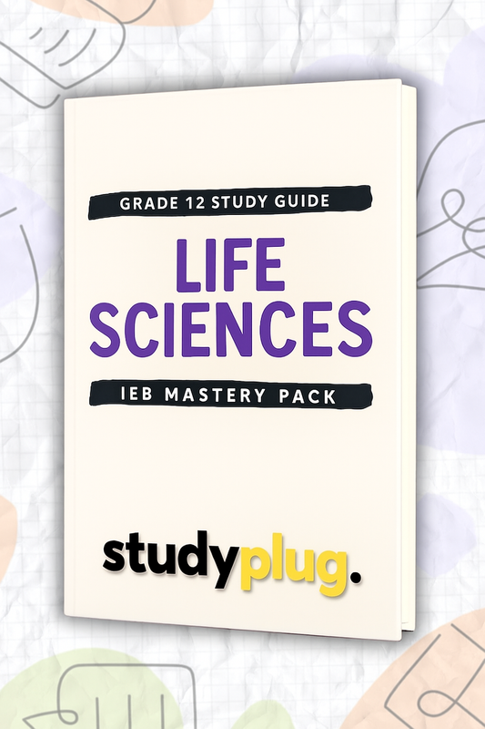 Grade 12 Life Sciences - Study Guide 2025